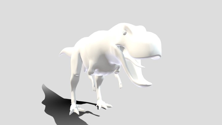 Alien T-rex Prototype 3D Model