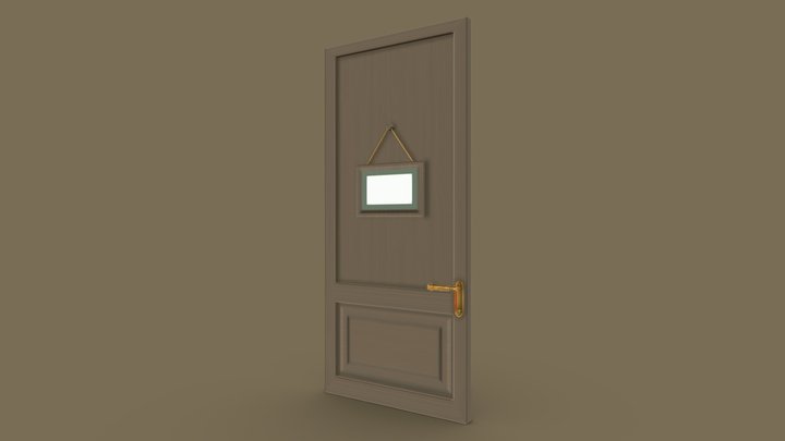 wood door of azure lane – Free 3D Model STL