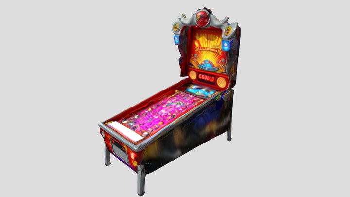 Pinball Blue – Kostenloses 3D-Modell STL