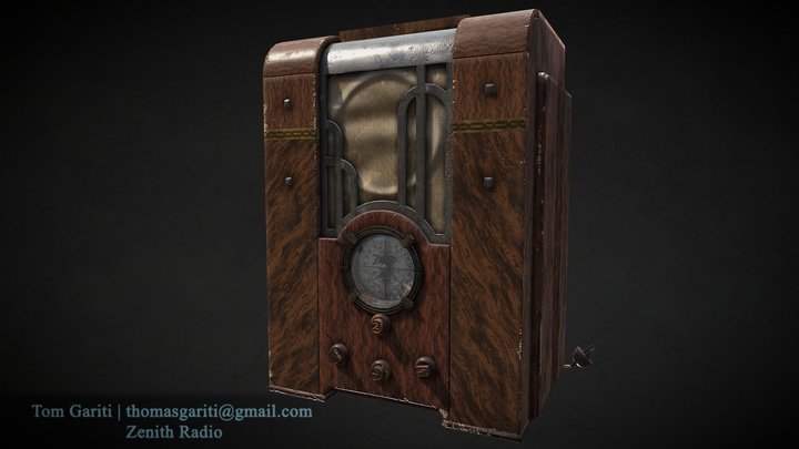 Zenith 809 Radio 3D Model