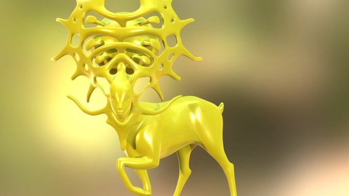 The Sun Deer 3D Model