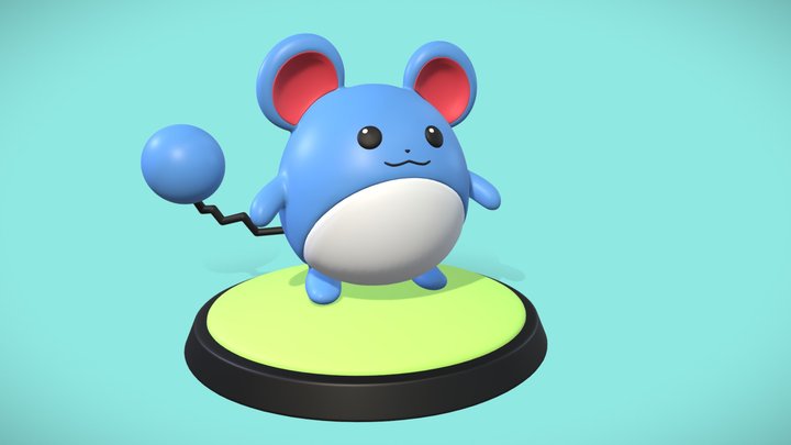 Pokémon - Marill 3D Model