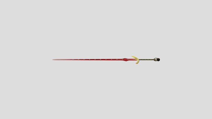 Retro-Futuristic Sword 3D Model