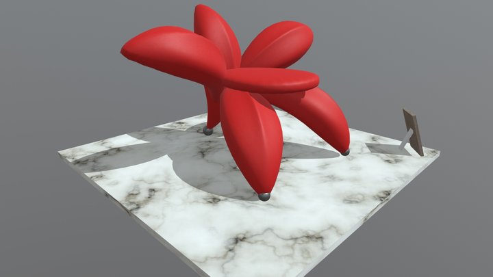 Flower chair 3D Model