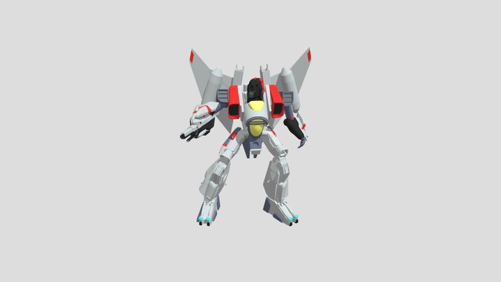 Transformers (Bumblebee 2018) Blitzwing 3D Model