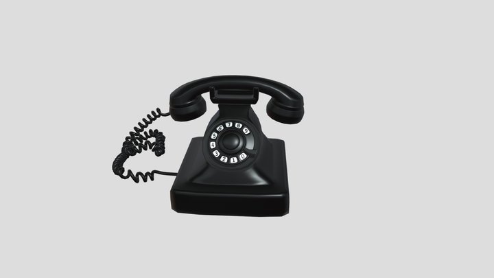 telephone_black 3D Model