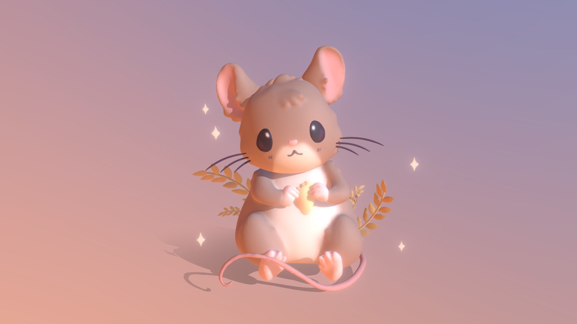 Cute mouse - Download Free 3D model by yanxuann (@yanxuann) [cf391c6