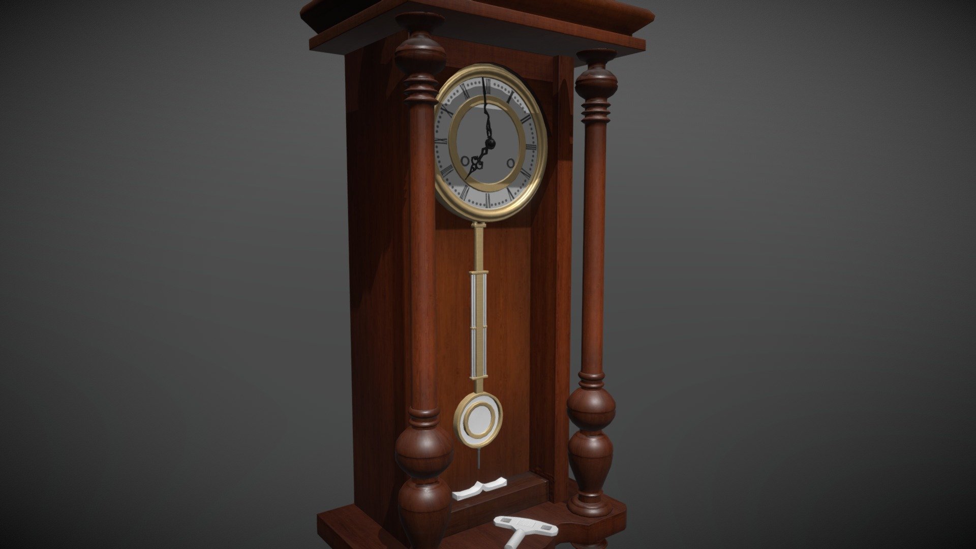 Long Case Wall Clock