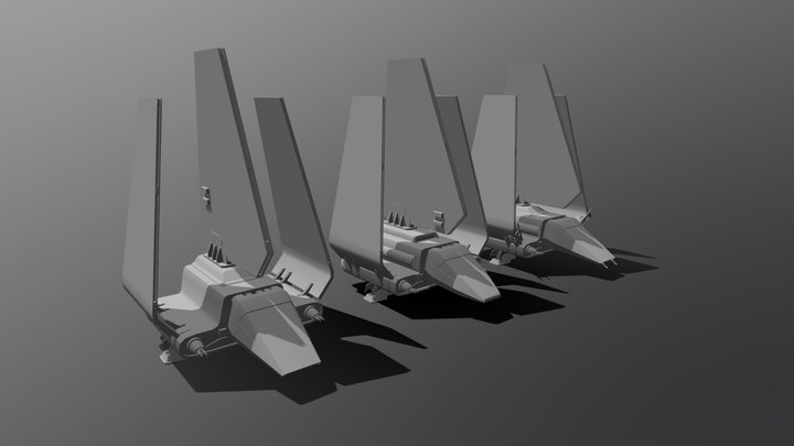 SW Project1: Imperial Shuttle Concept 3D Model