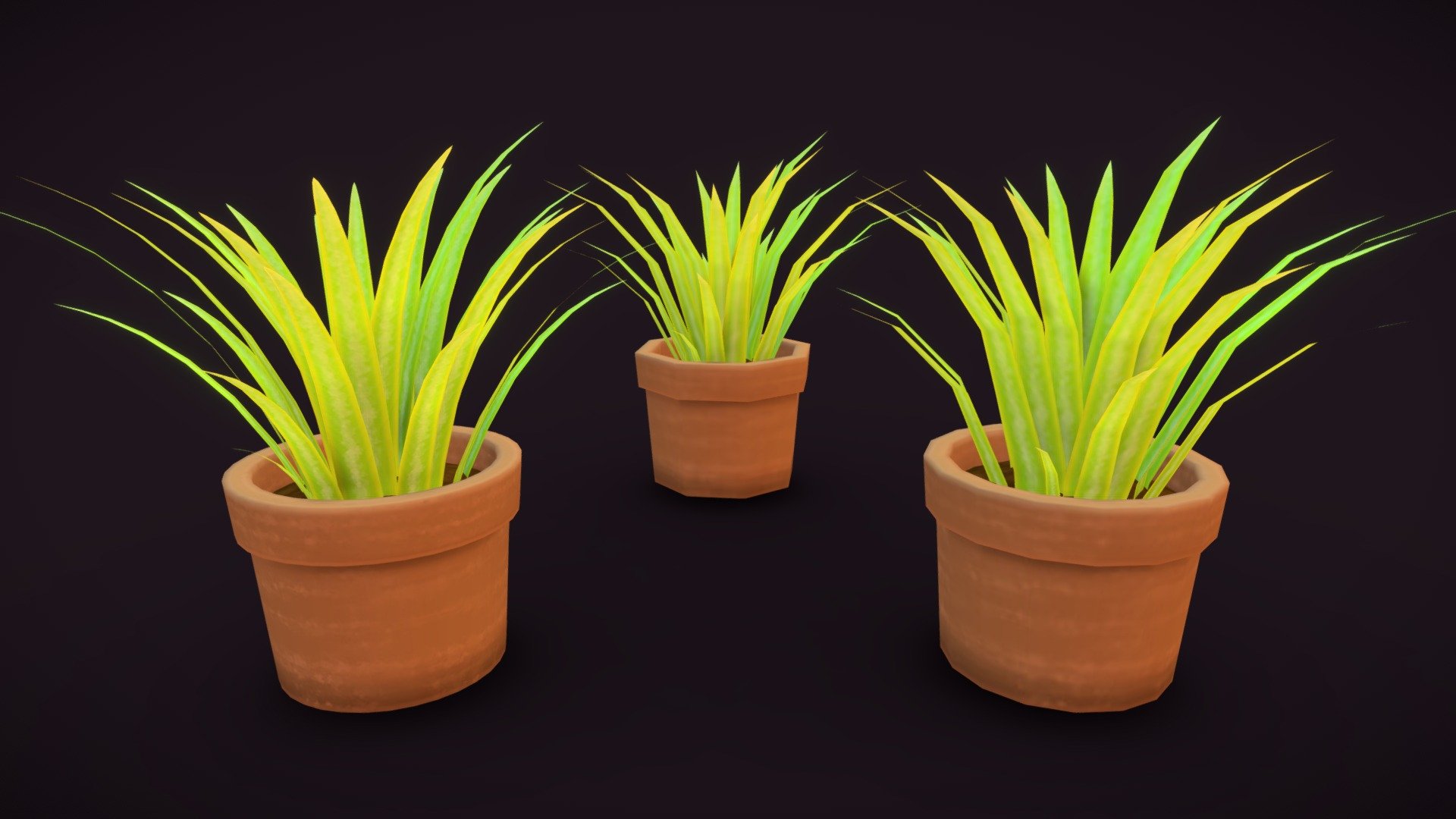 Stylized herbaceous plant — Sketchfab embed 3D viewer