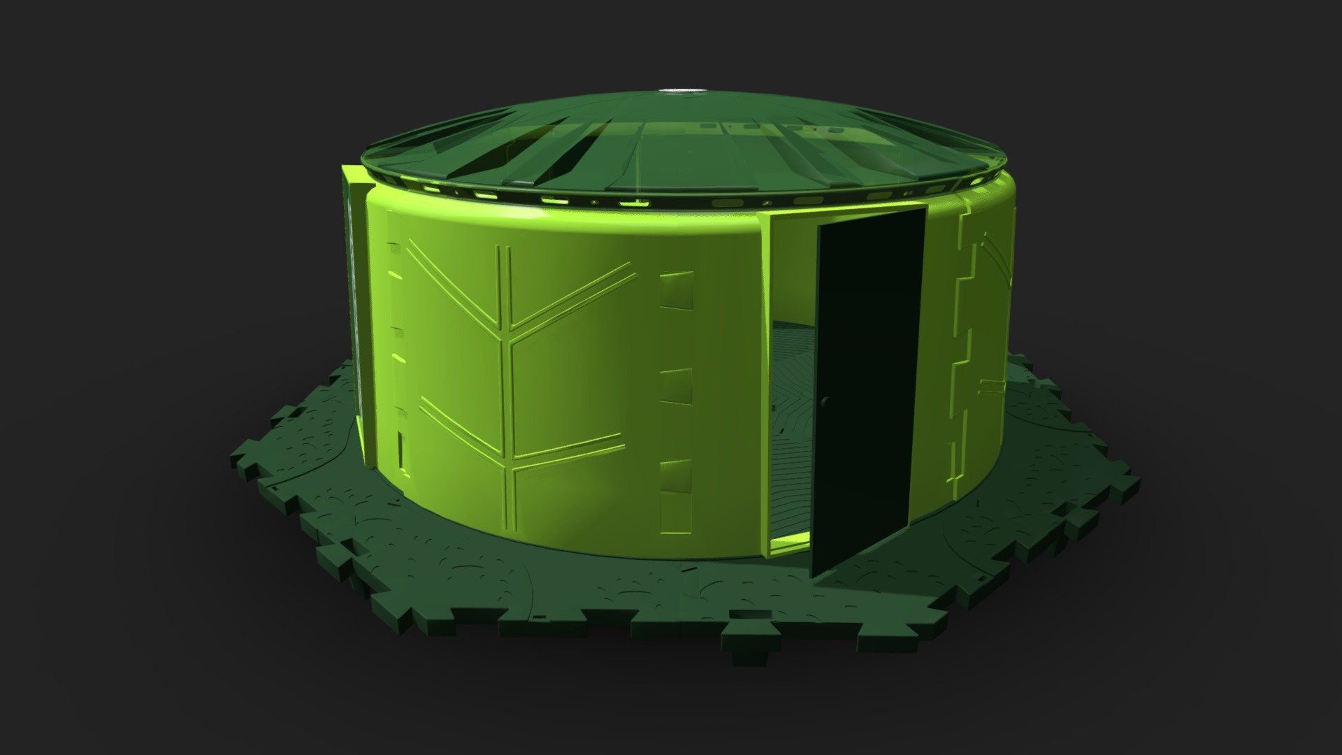 Maloka CIVT. Shelter — Sketchfab embed 3D viewer