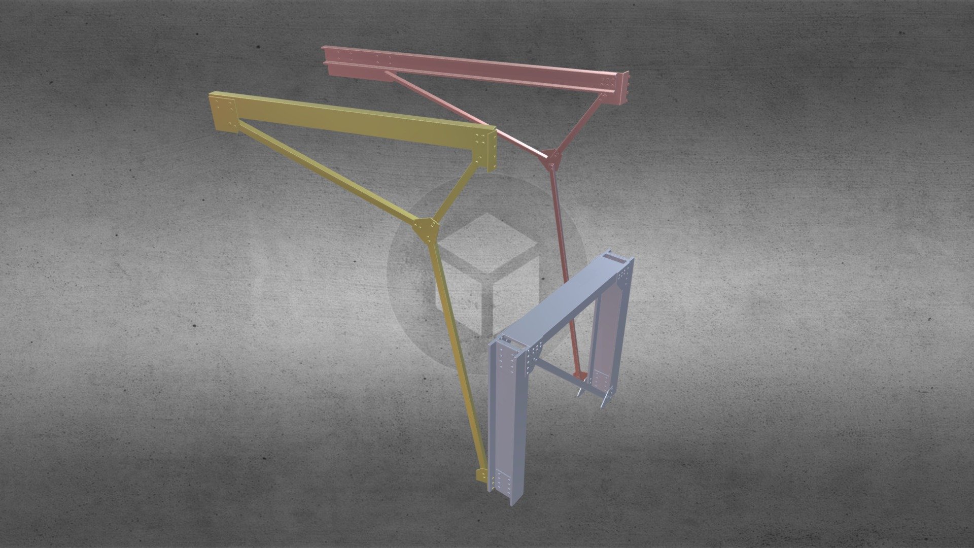 Diploma / Highpoly (Vertical constr. 01-03) - 3D model by rhinohopper ...