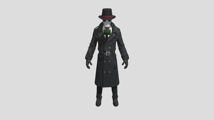 face in gas mask