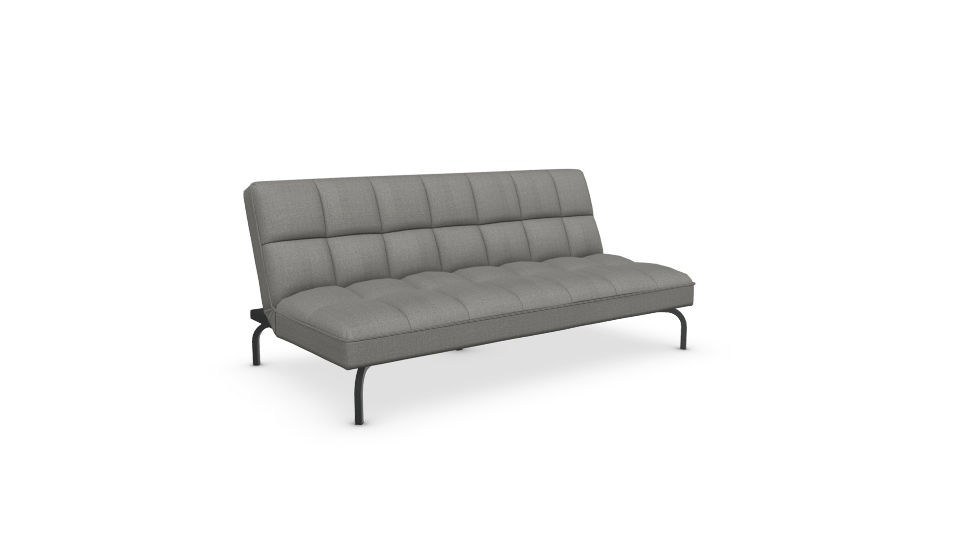 Hallie Sofa Bed, Manhattan Grey with Black Legs Download Free 3D model by (madeit