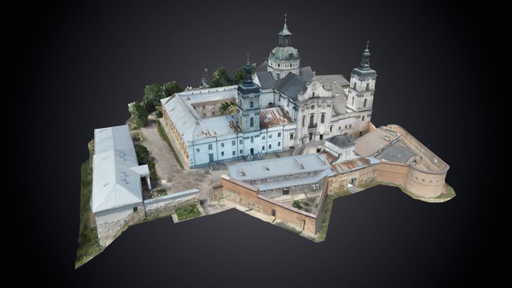 Berdychiv, Carmelite monstery complex 3D Model