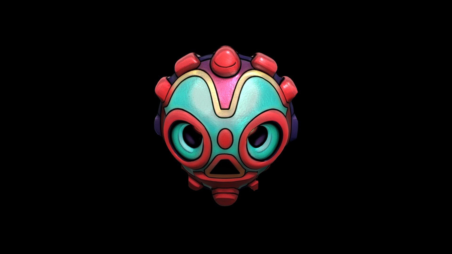 Happy Mask 371 Download Free 3D model by klrxyz [cf41737] Sketchfab