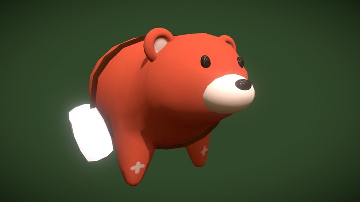 Low-poly Bear 3D Model