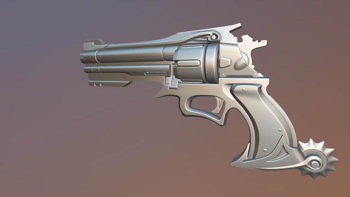 Revolver from Overwatch 3D Model
