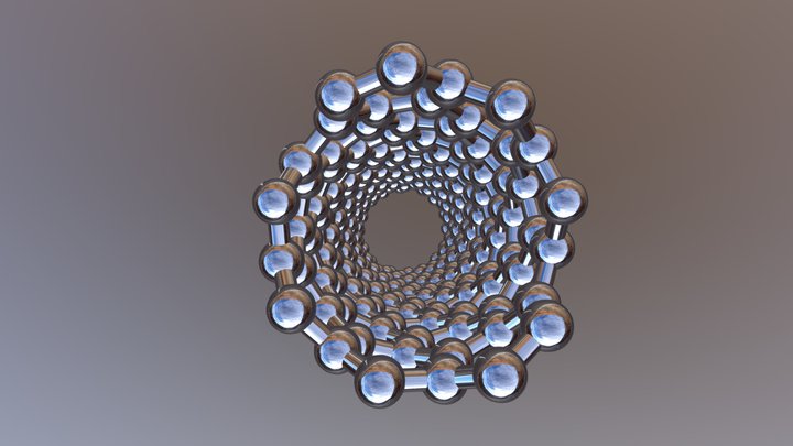 Chiral Carbon Nanotube 3D Model