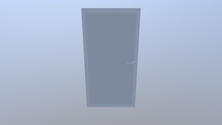 Mid Poly Door 3D Model