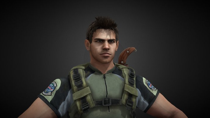 Chris Re5 Remake 3D Model