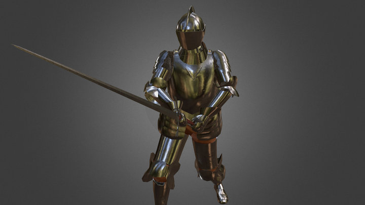 16th Century German Knight 3D Model