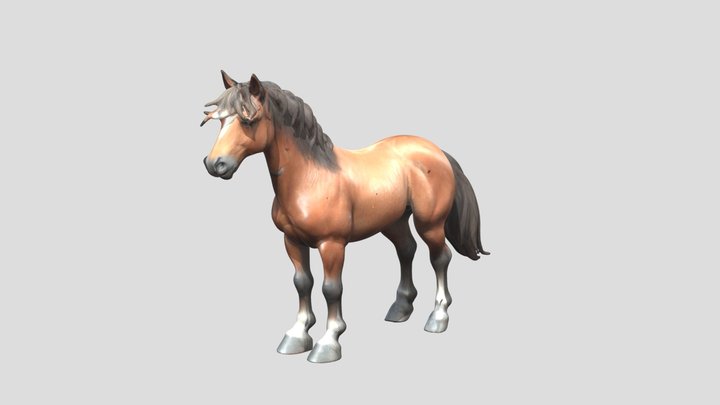 3d Realistic Horse 3D Model