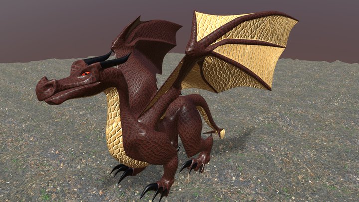 Red Dragon 3D Model