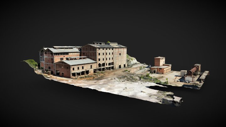 Silver-Lead Mine Sulfuric-acid plant 3D Model