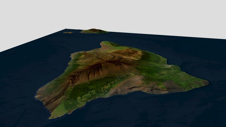 Vulcão Mauna Loa 3D Model