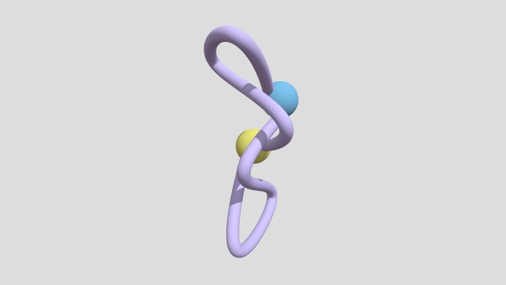 Escultura hemisferios en equilibrio 3D Model