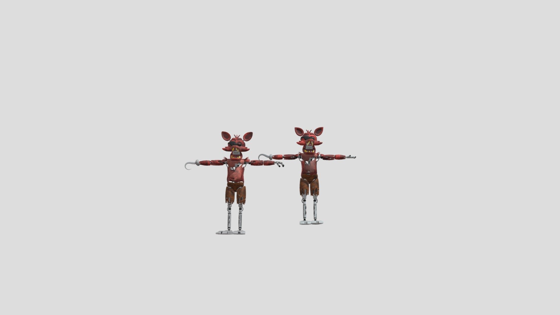 2 Foxy the pirate fox models - Download Free 3D model by dwall8611 ...