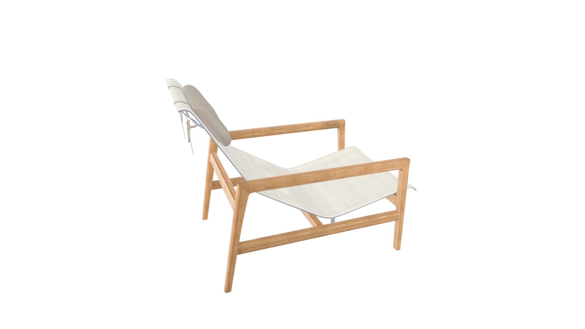 3D model Easy Chair - This is a 3D model of the Easy Chair. The 3D model is about a chair with a cushion.