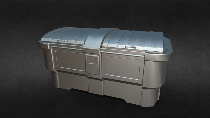 Hi-Tech Dumpster 3D Model