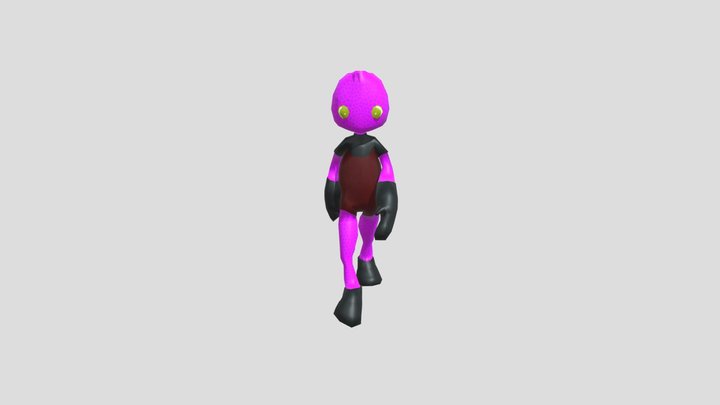 et walkcycle final 3D Model