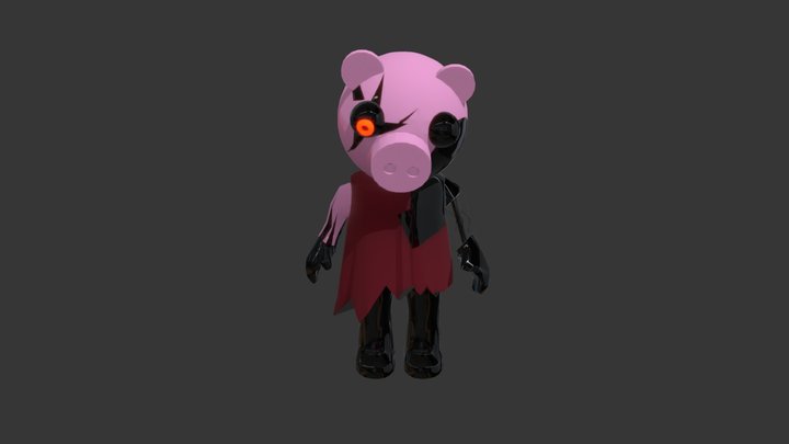 Distorted piggy 3D Model