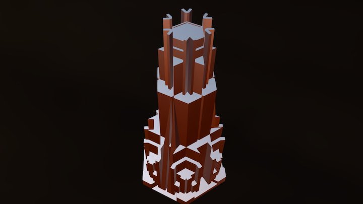 Snowflake Tower 3D Model