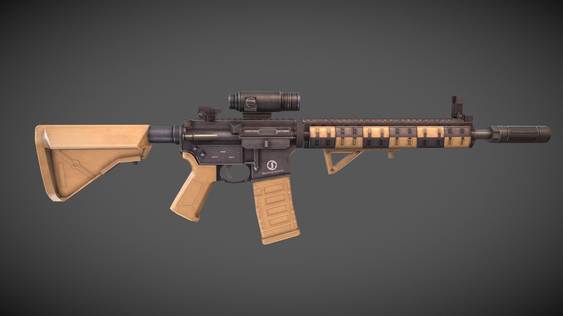 AR15 - Buy Royalty Free 3D model by Sumeet Arora (@ls.rightbrain ...