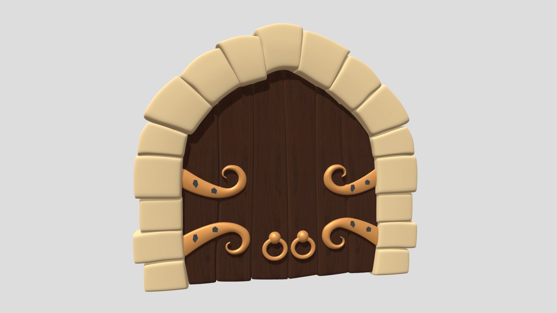 Castle Doors Download Free 3D model by Janice Emmons 1990present