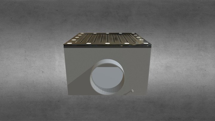 Р4-10 Донный слив квадр 200x200x120 2,5” пленка 3D Model
