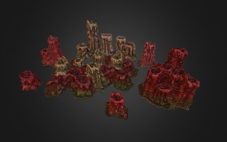 Candle Set 3D Model