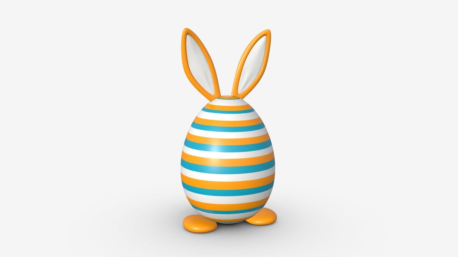 Easter Egg Rabbit-like Decorated - Buy Royalty Free 3D model by HQ3DMOD ...