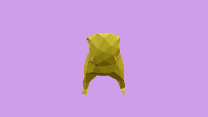 Pug lowpoly 3D Model