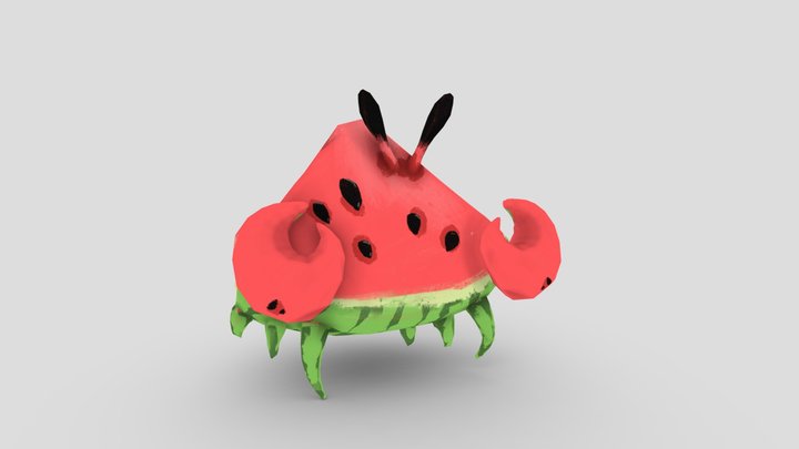 Crabmelon 3D Model