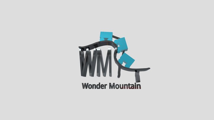 Wonder Mountain Logo 3D Model