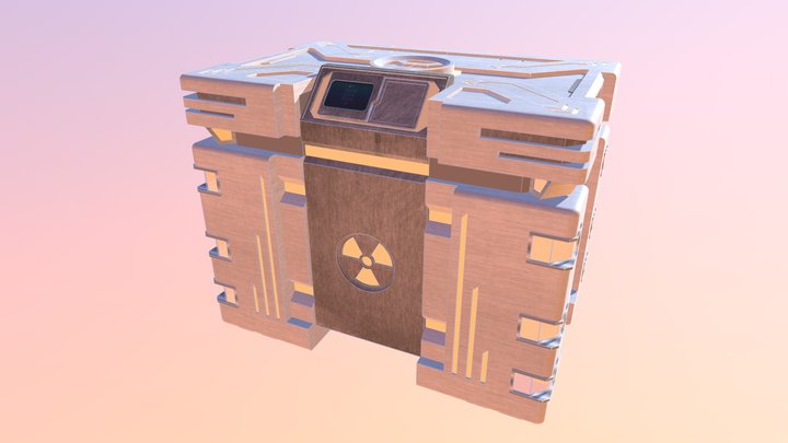 Radioactive Bomb Crate 3D Model