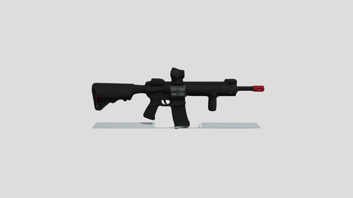 Assault rifle 3D Model