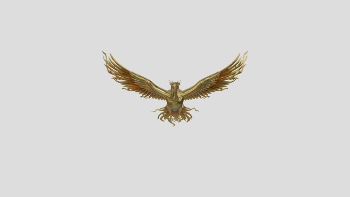 golden phoenix 3D Model