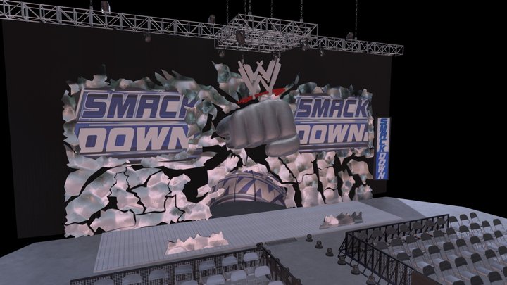 wwe 3d stage