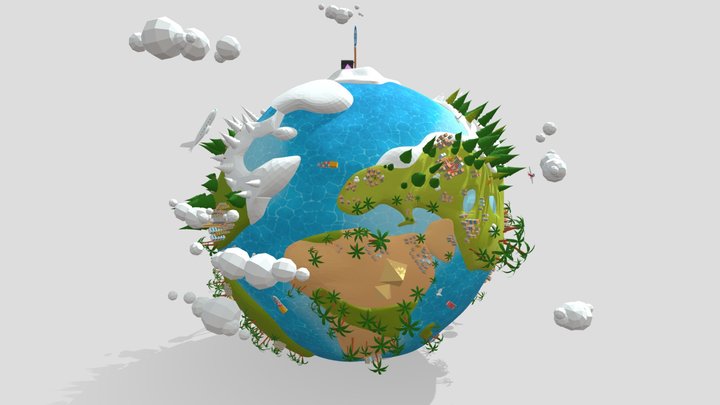 地球 3D Model